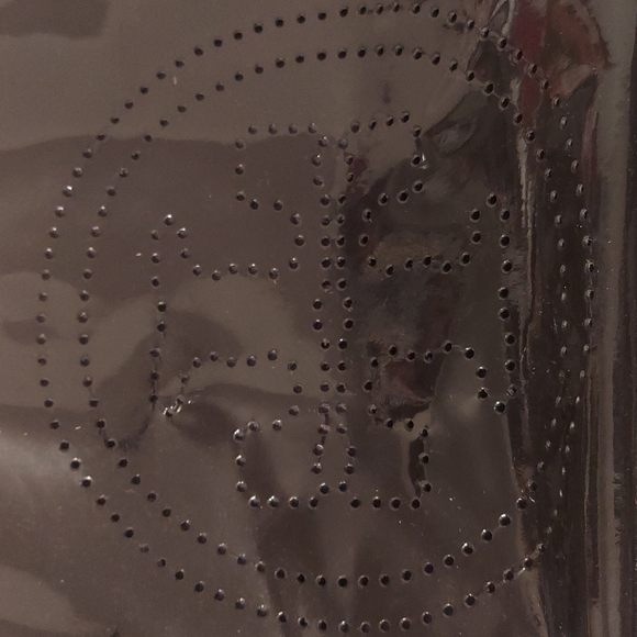 Tory Burch Black Bome Patent Leather Tote Bag with Goldtone Hardware - Picture 3 of 16